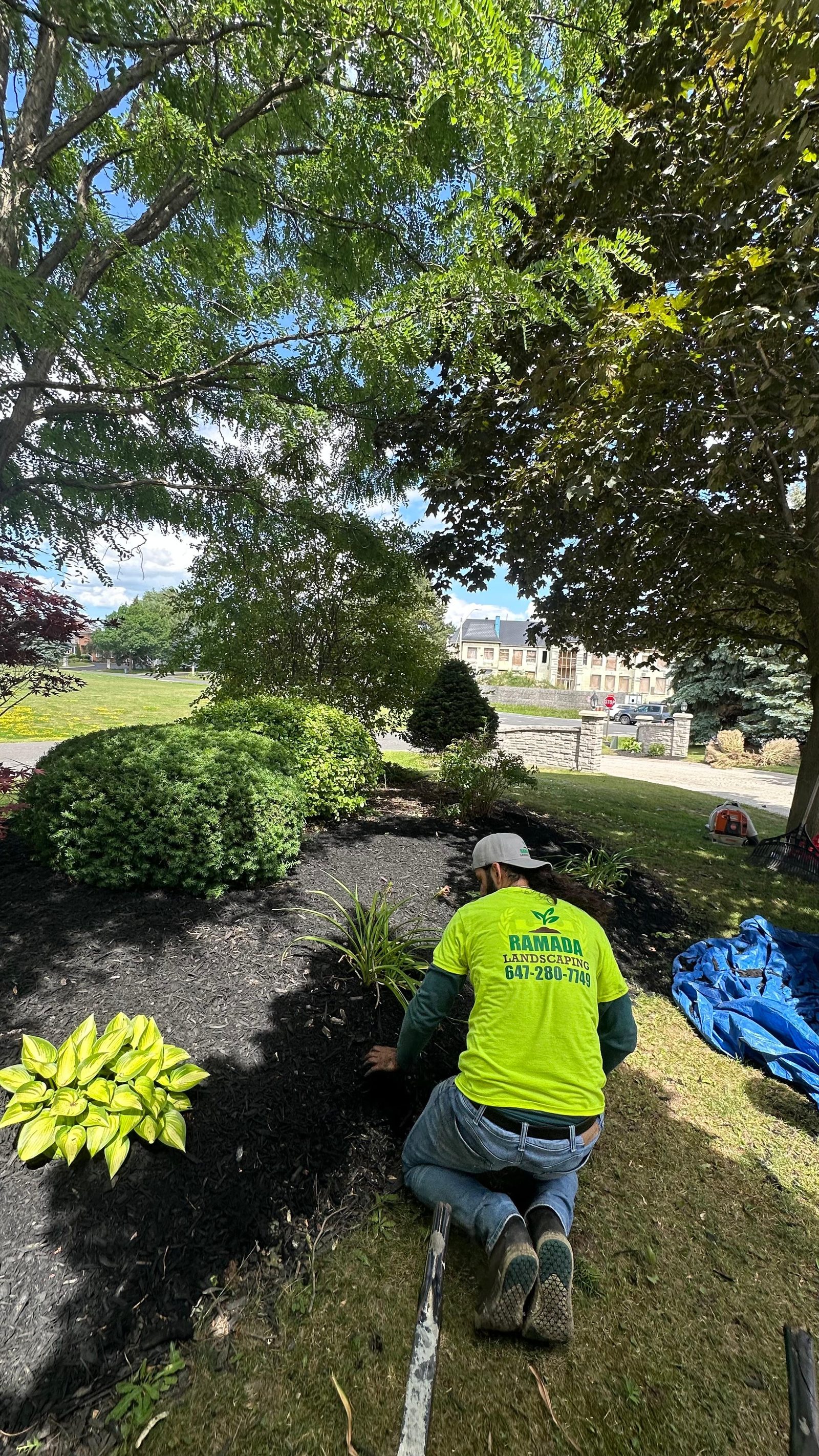 Team at work on a Markham property