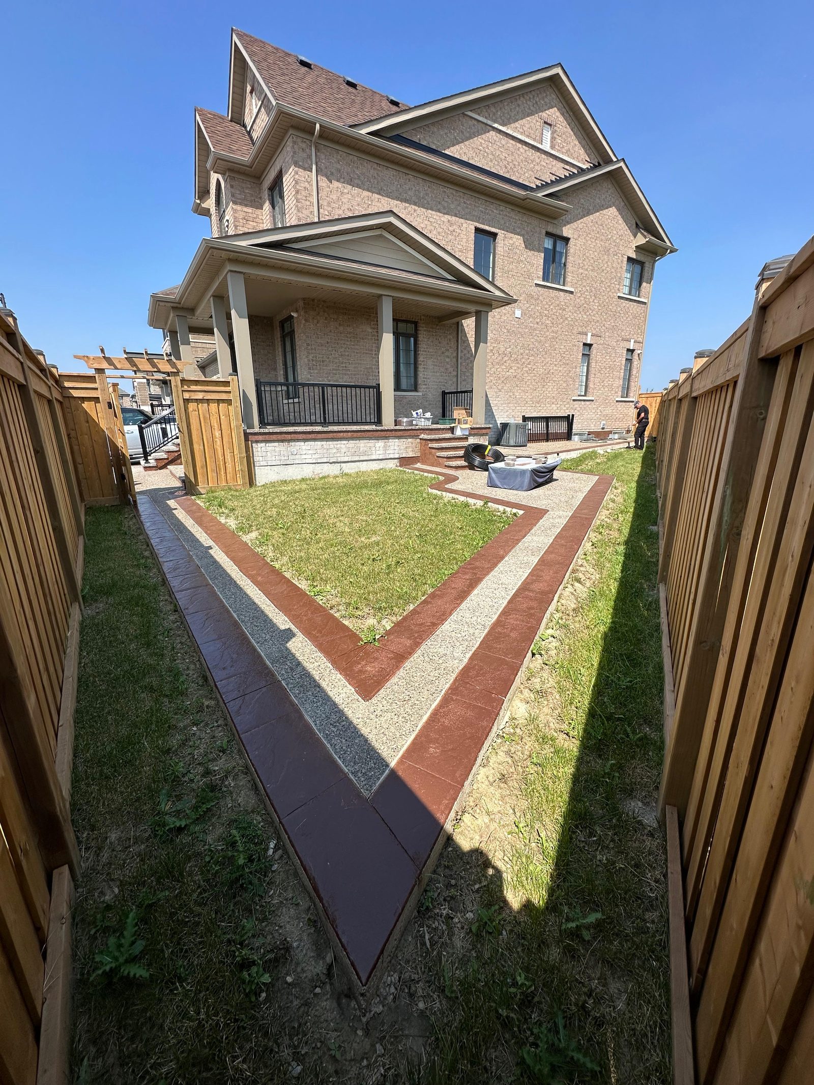 Photo: Completed interlocking driveway project in Markham